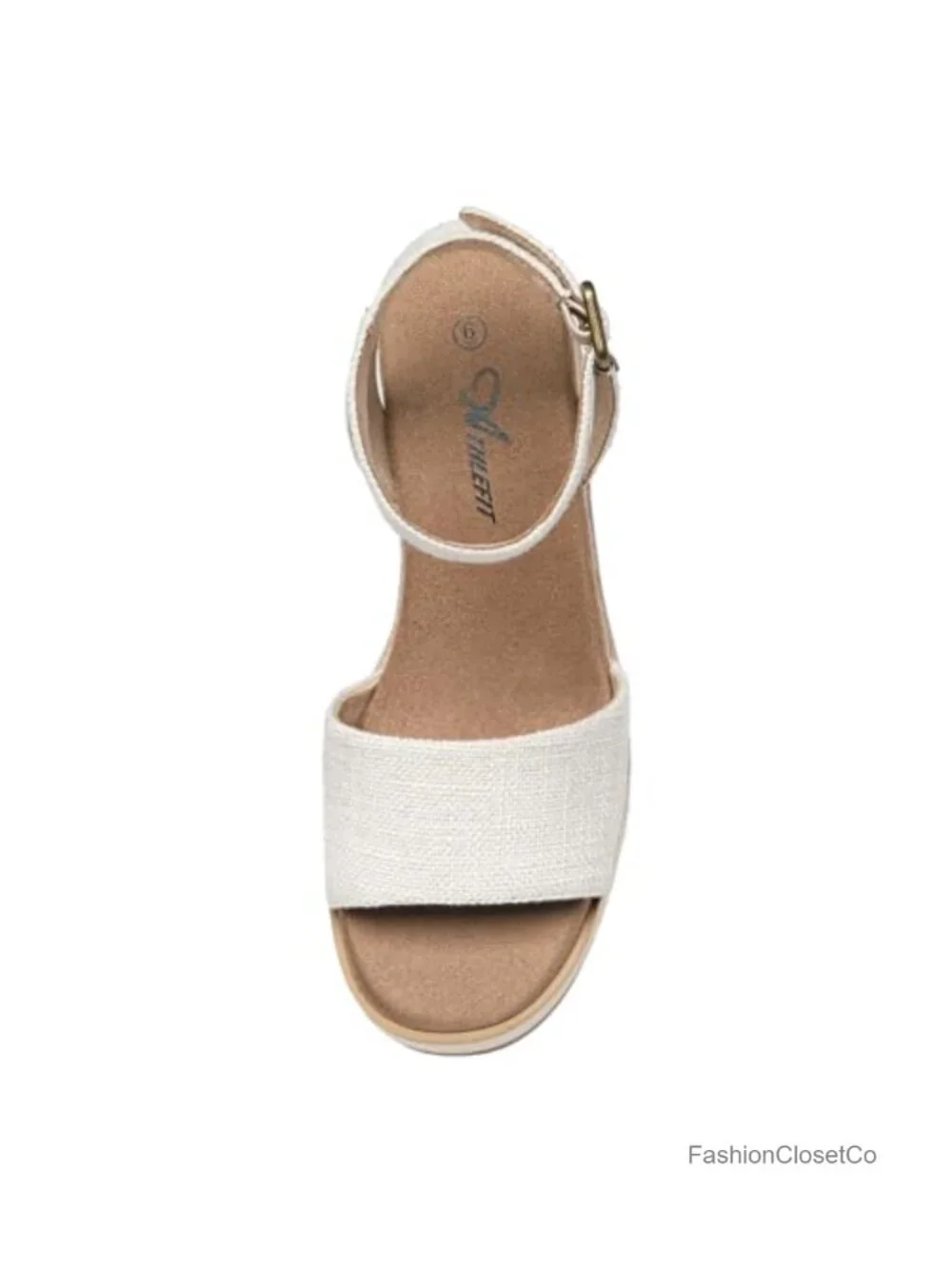 Women's Platform Espadrille Wedge Sandals with Ankle Strap